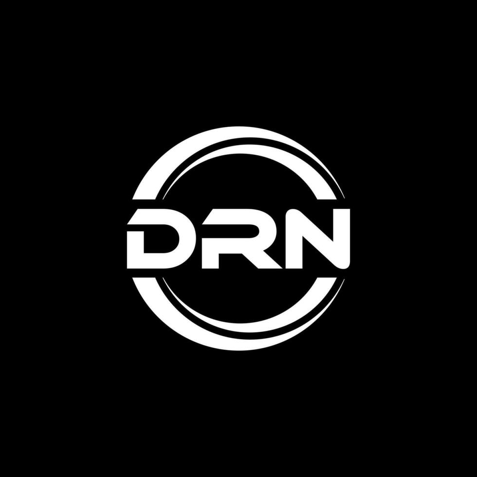 drn logo ontwerp, inspiratie voor een uniek identiteit. modern elegantie en creatief ontwerp. watermerk uw succes met de opvallend deze logo. vector