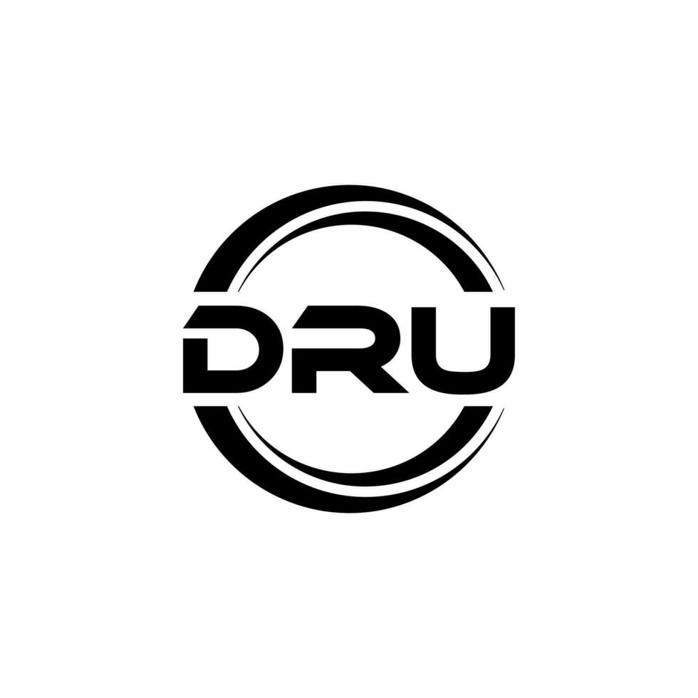 dru logo ontwerp, inspiratie voor een uniek identiteit. modern elegantie en creatief ontwerp. watermerk uw succes met de opvallend deze logo. vector