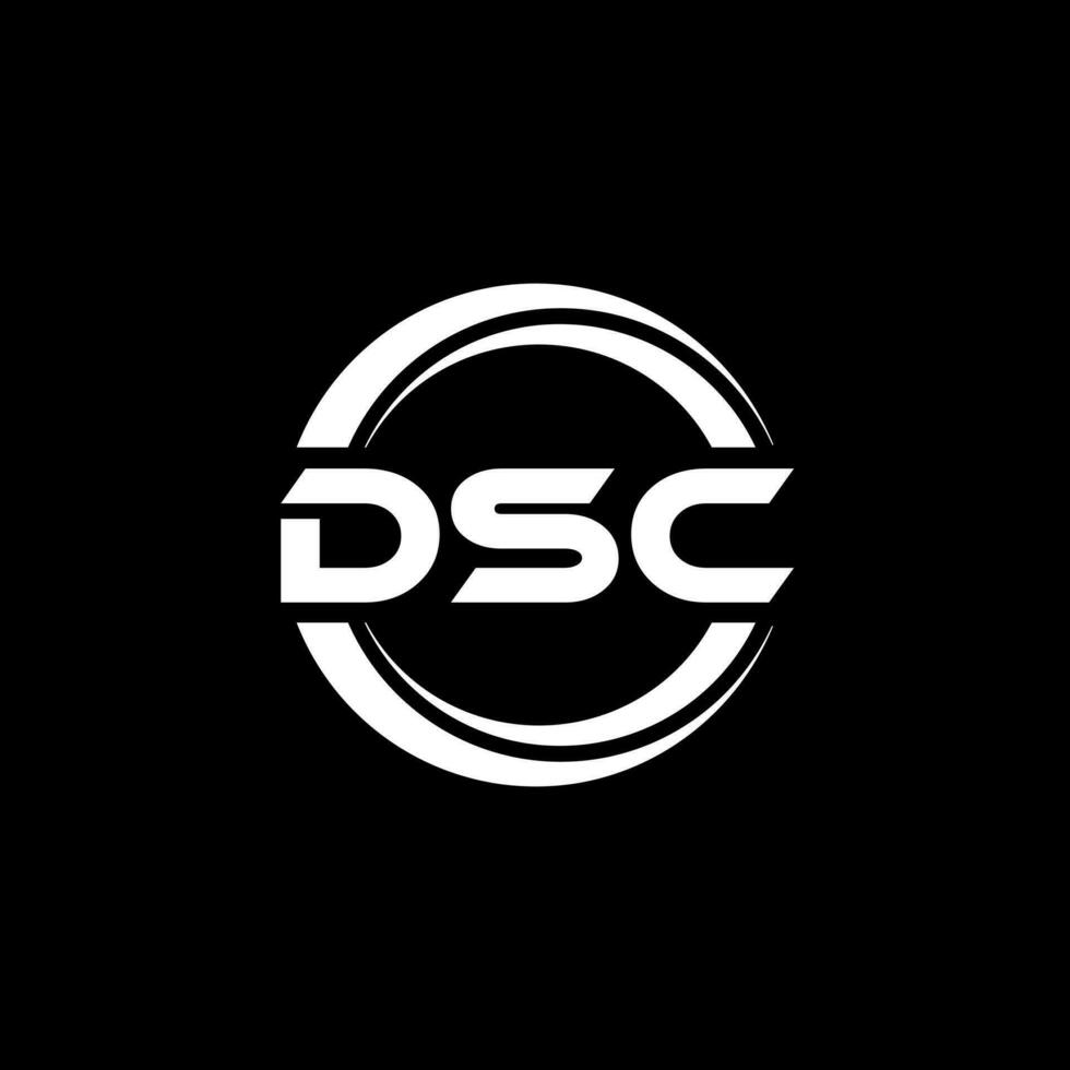 dsc logo ontwerp, inspiratie voor een uniek identiteit. modern elegantie en creatief ontwerp. watermerk uw succes met de opvallend deze logo. vector