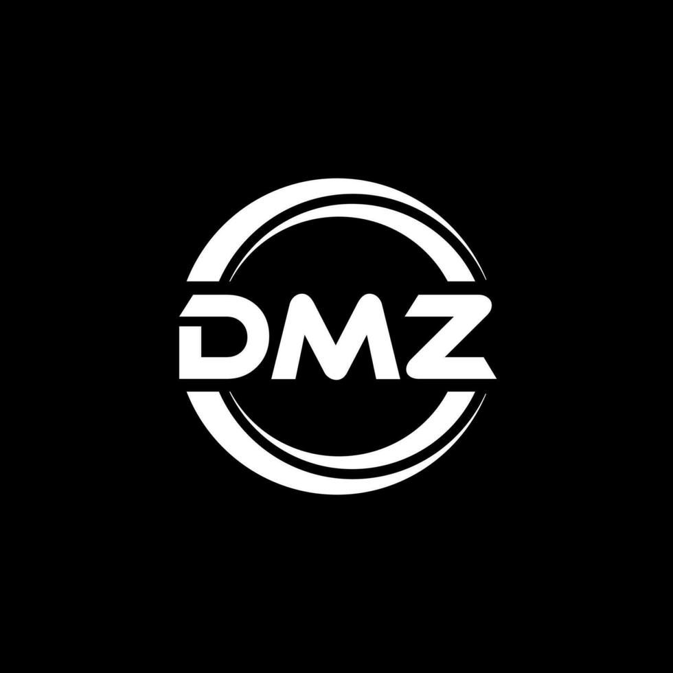 dmz logo ontwerp, inspiratie voor een uniek identiteit. modern elegantie en creatief ontwerp. watermerk uw succes met de opvallend deze logo. vector