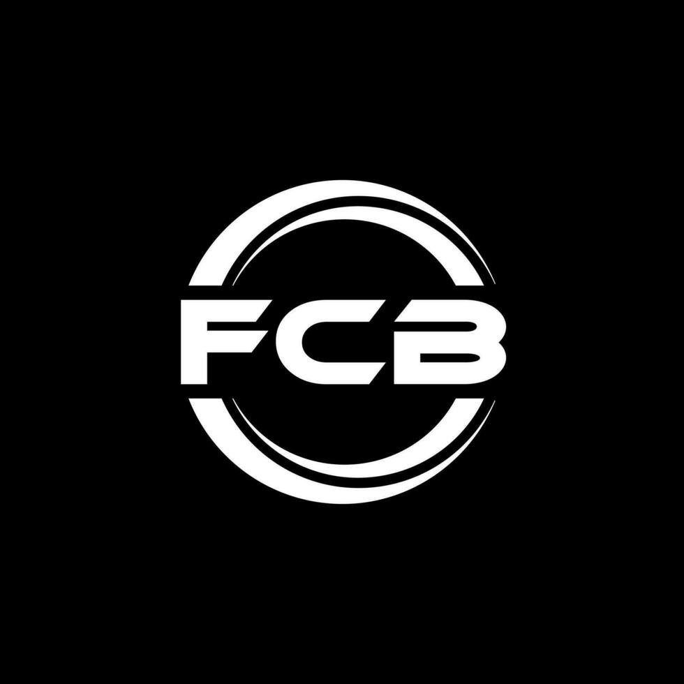 fcb logo ontwerp, inspiratie voor een uniek identiteit. modern elegantie en creatief ontwerp. watermerk uw succes met de opvallend deze logo. vector