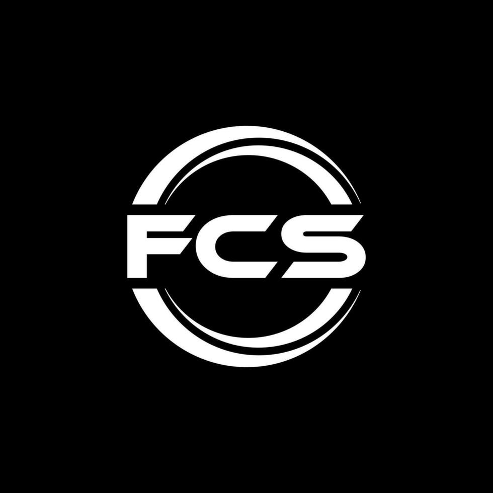 fcs logo ontwerp, inspiratie voor een uniek identiteit. modern elegantie en creatief ontwerp. watermerk uw succes met de opvallend deze logo. vector