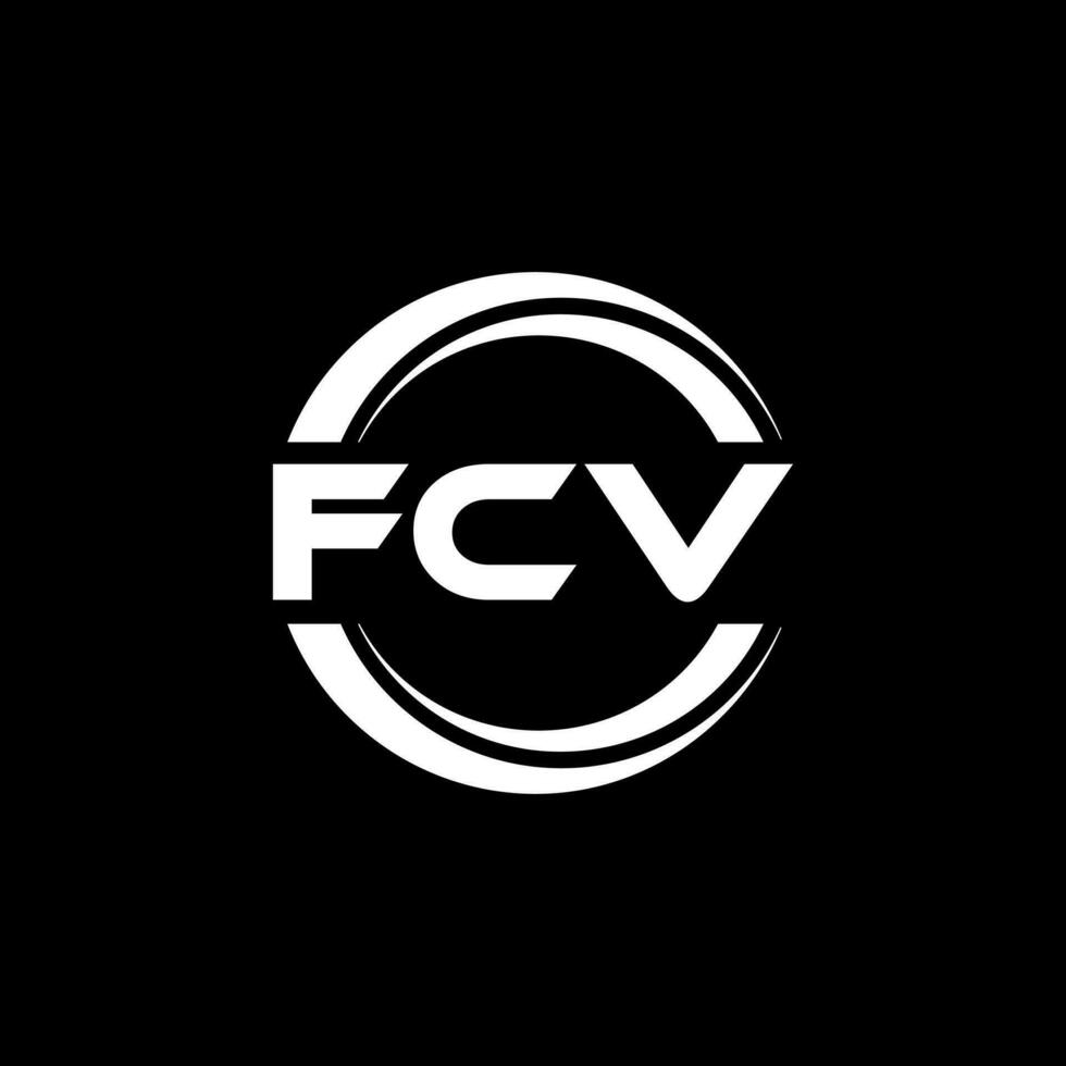 fcv logo ontwerp, inspiratie voor een uniek identiteit. modern elegantie en creatief ontwerp. watermerk uw succes met de opvallend deze logo. vector