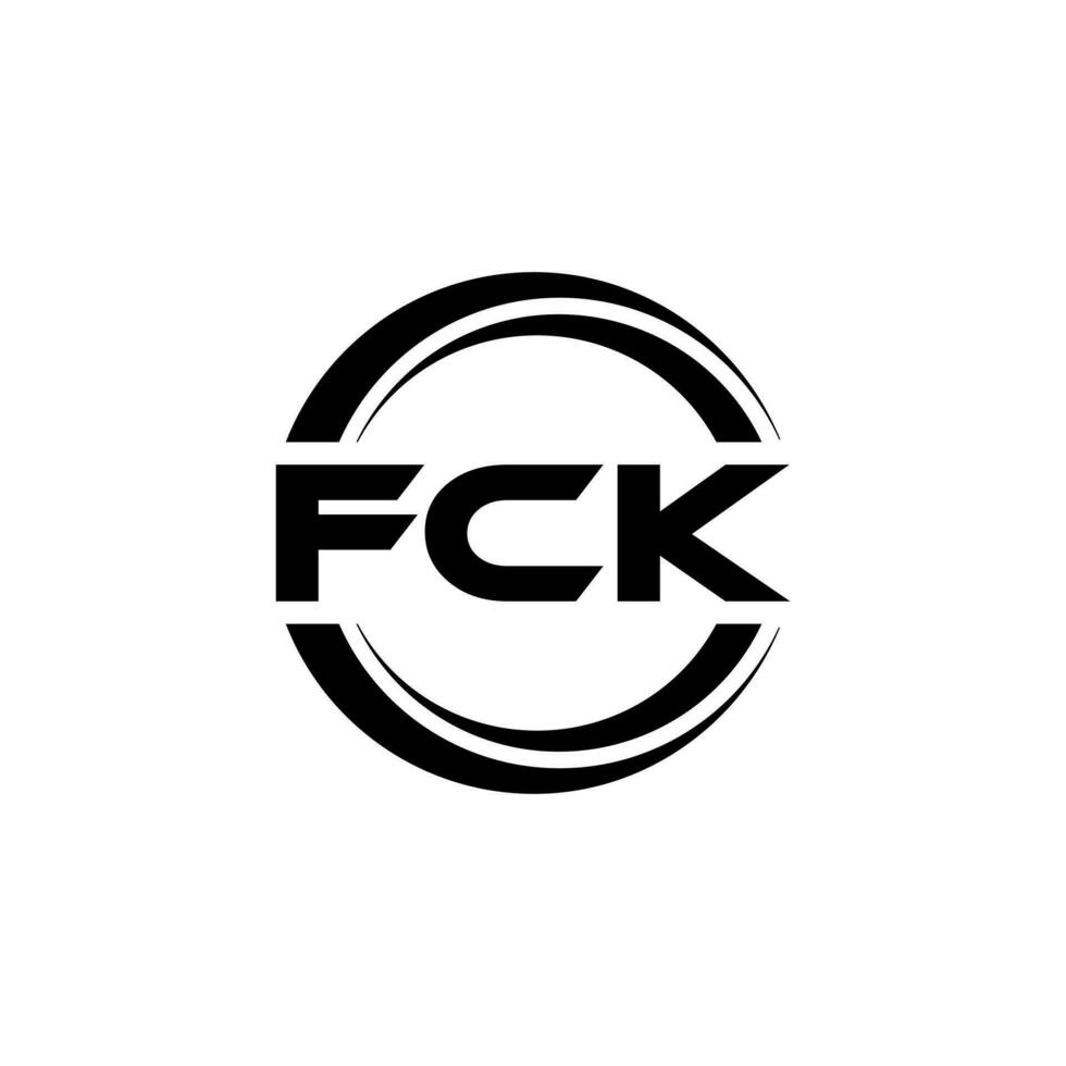 fck logo ontwerp, inspiratie voor een uniek identiteit. modern elegantie en creatief ontwerp. watermerk uw succes met de opvallend deze logo. vector