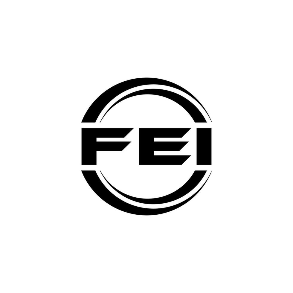 fei logo ontwerp, inspiratie voor een uniek identiteit. modern elegantie en creatief ontwerp. watermerk uw succes met de opvallend deze logo. vector