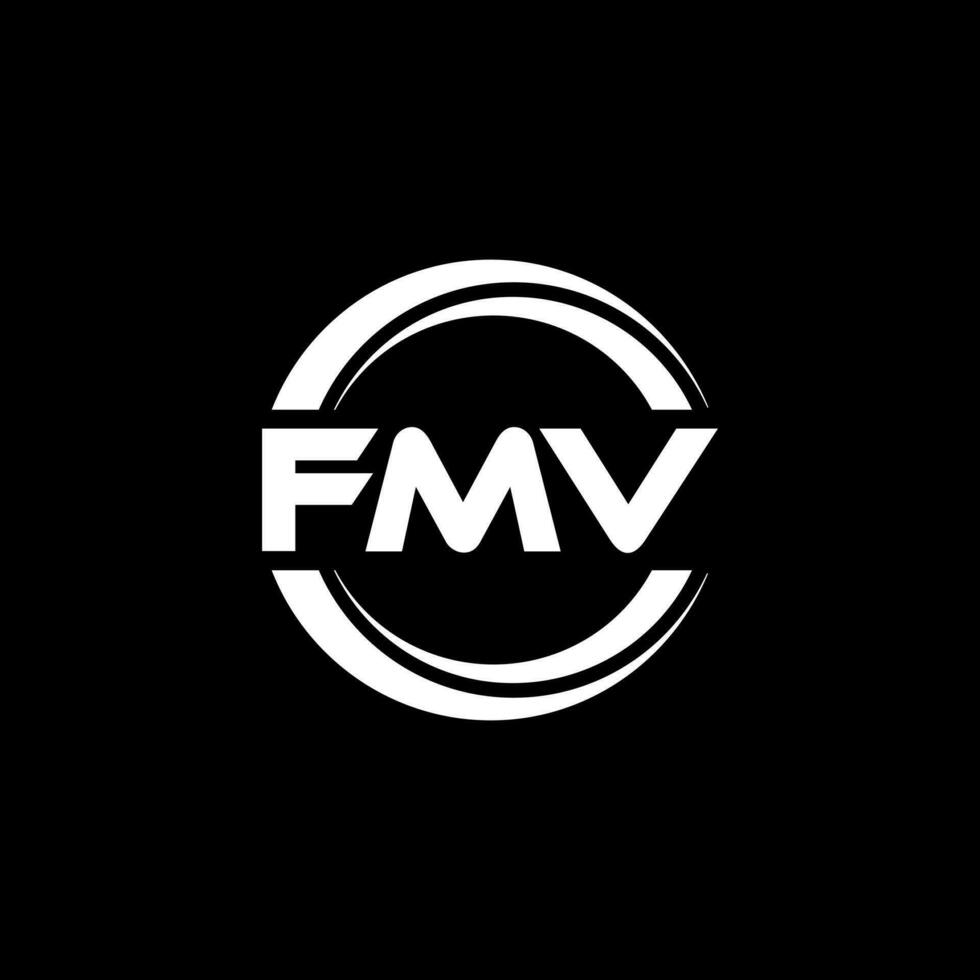 fmv logo ontwerp, inspiratie voor een uniek identiteit. modern elegantie en creatief ontwerp. watermerk uw succes met de opvallend deze logo. vector