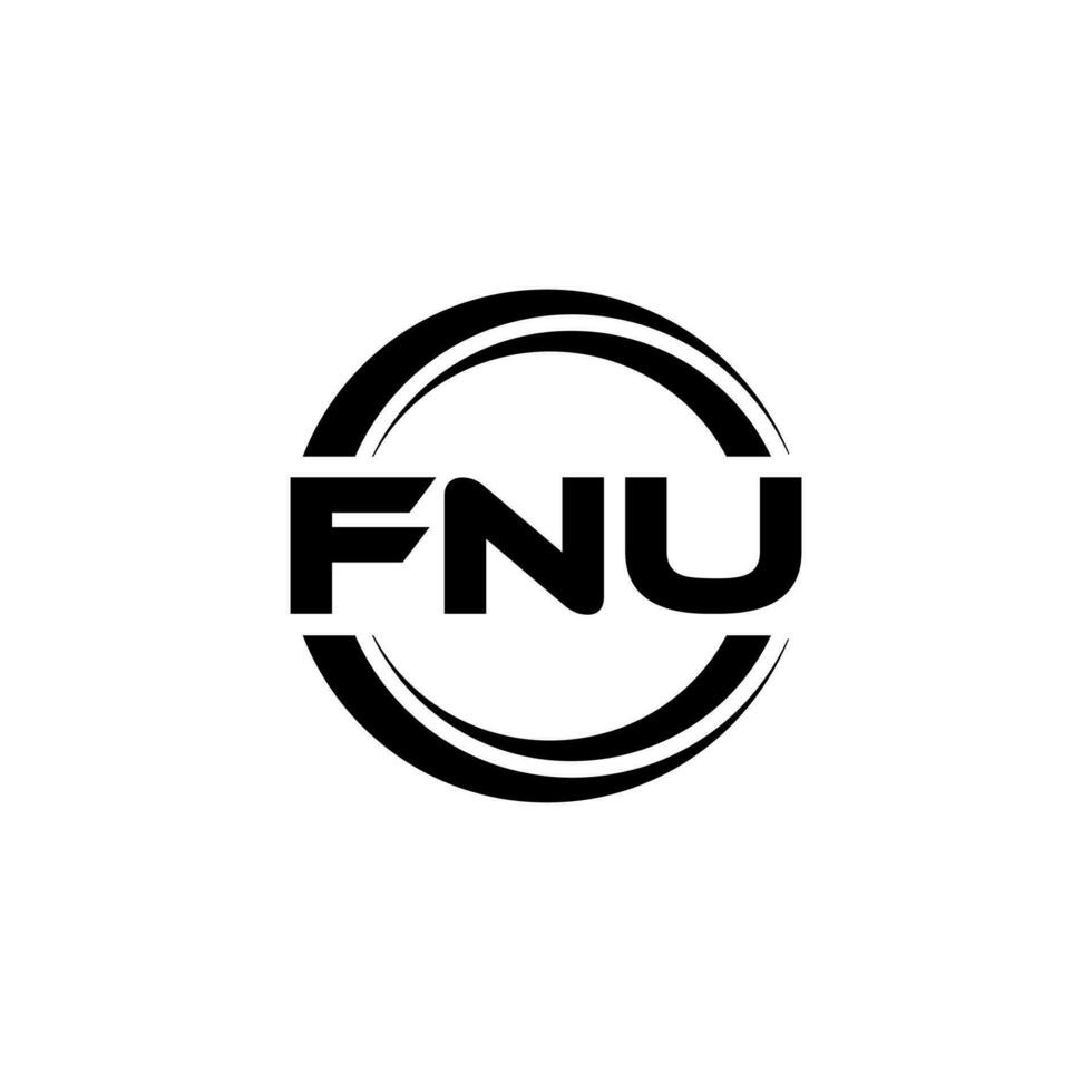 fnu logo ontwerp, inspiratie voor een uniek identiteit. modern elegantie en creatief ontwerp. watermerk uw succes met de opvallend deze logo. vector