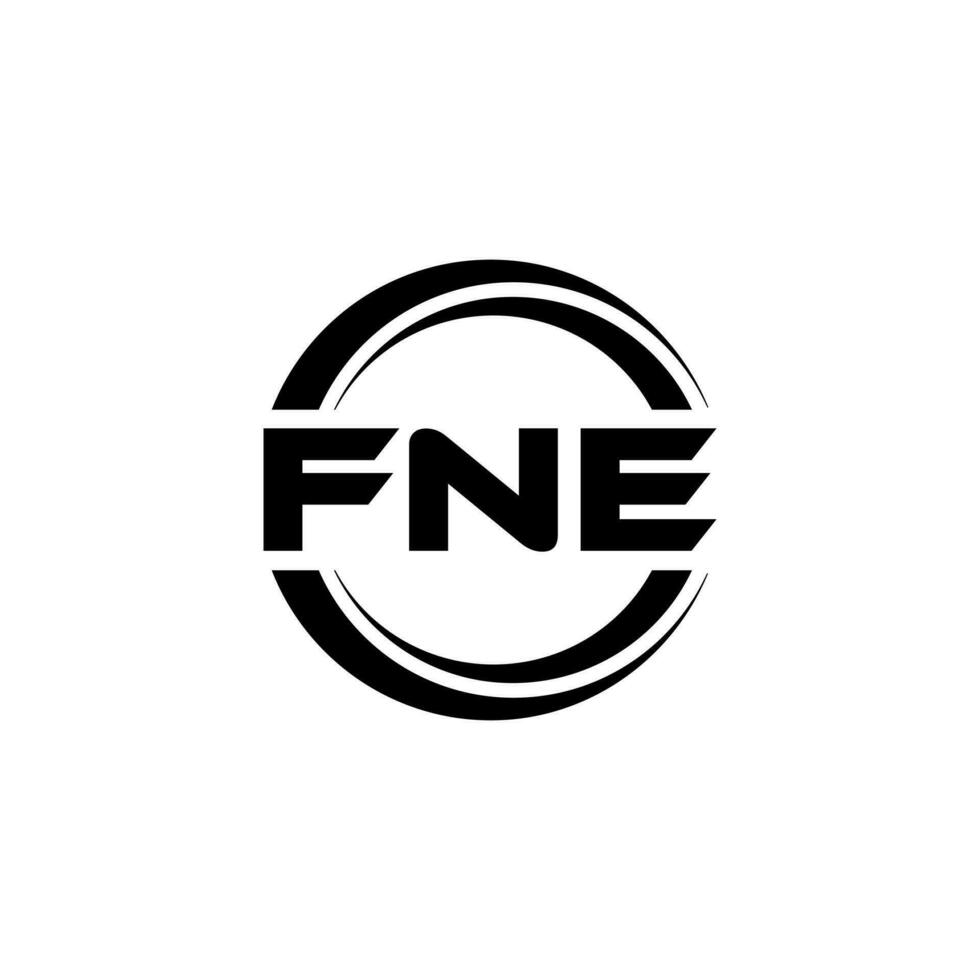 fne logo ontwerp, inspiratie voor een uniek identiteit. modern elegantie en creatief ontwerp. watermerk uw succes met de opvallend deze logo. vector