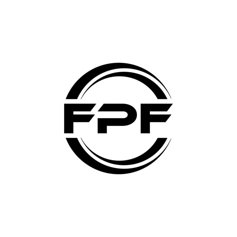 fpf logo ontwerp, inspiratie voor een uniek identiteit. modern elegantie en creatief ontwerp. watermerk uw succes met de opvallend deze logo. vector