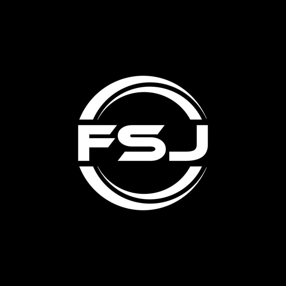 fsj logo ontwerp, inspiratie voor een uniek identiteit. modern elegantie en creatief ontwerp. watermerk uw succes met de opvallend deze logo. vector