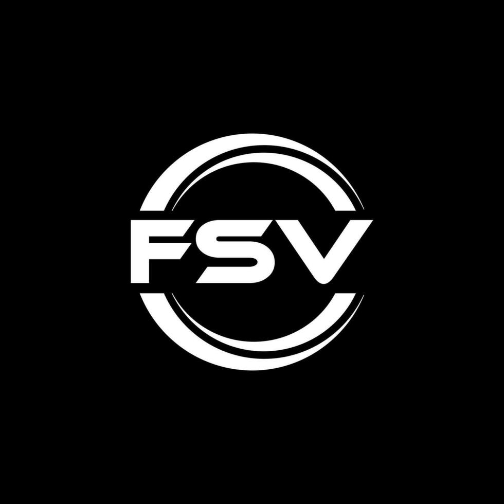 fsv logo ontwerp, inspiratie voor een uniek identiteit. modern elegantie en creatief ontwerp. watermerk uw succes met de opvallend deze logo. vector