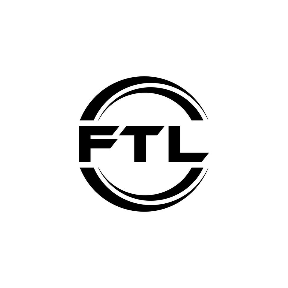 ftl logo ontwerp, inspiratie voor een uniek identiteit. modern elegantie en creatief ontwerp. watermerk uw succes met de opvallend deze logo. vector