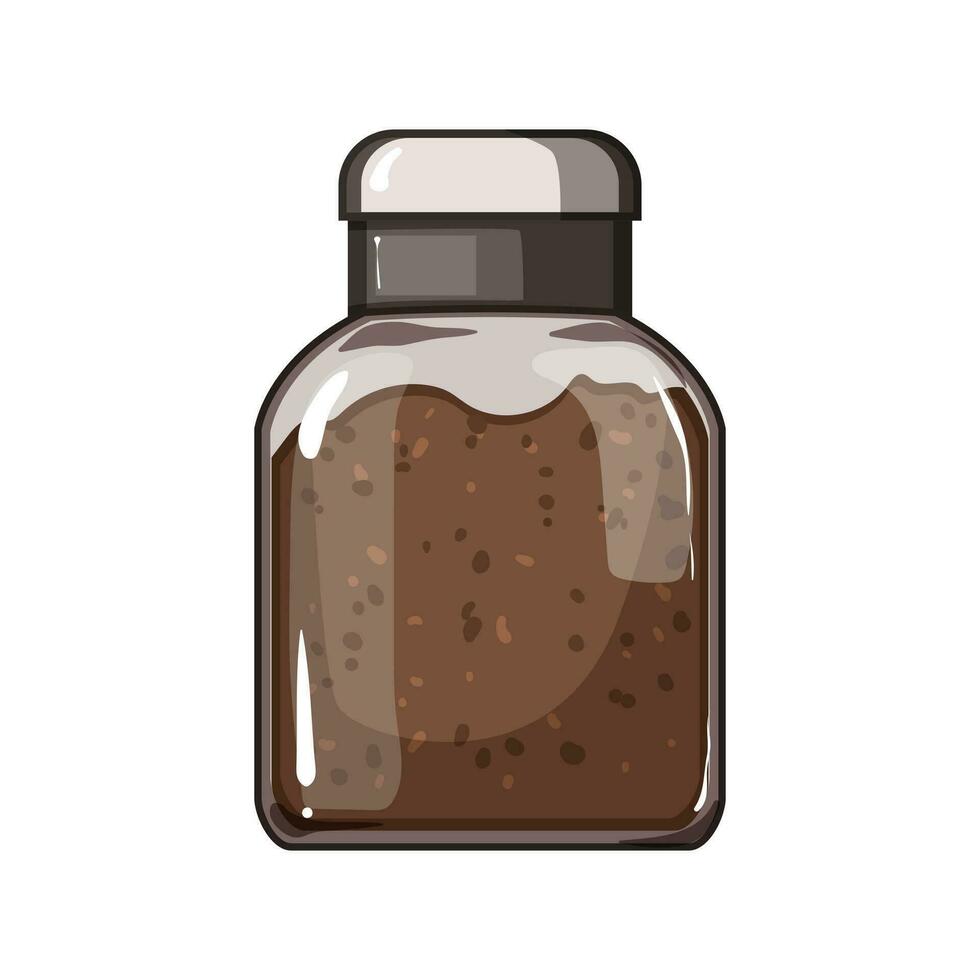 lepel koffie oplosbaar tekenfilm vector illustratie