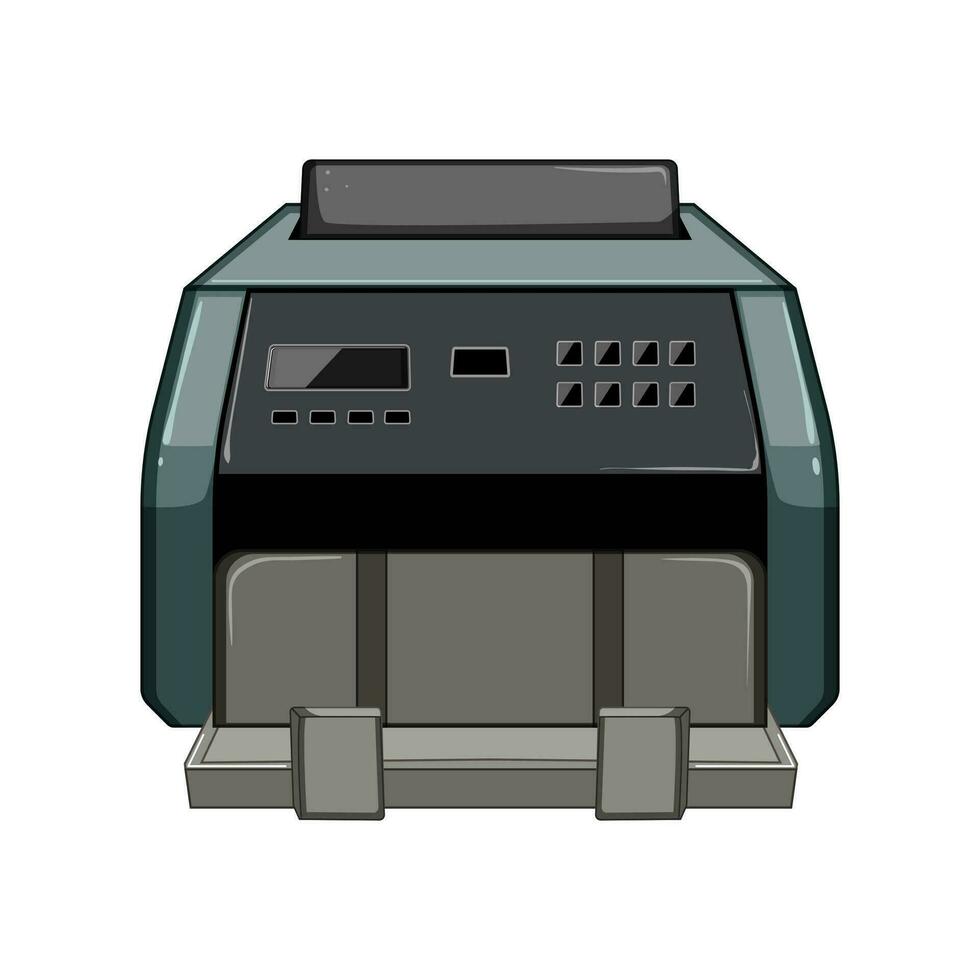 contant geld teller machine tekenfilm vector illustratie