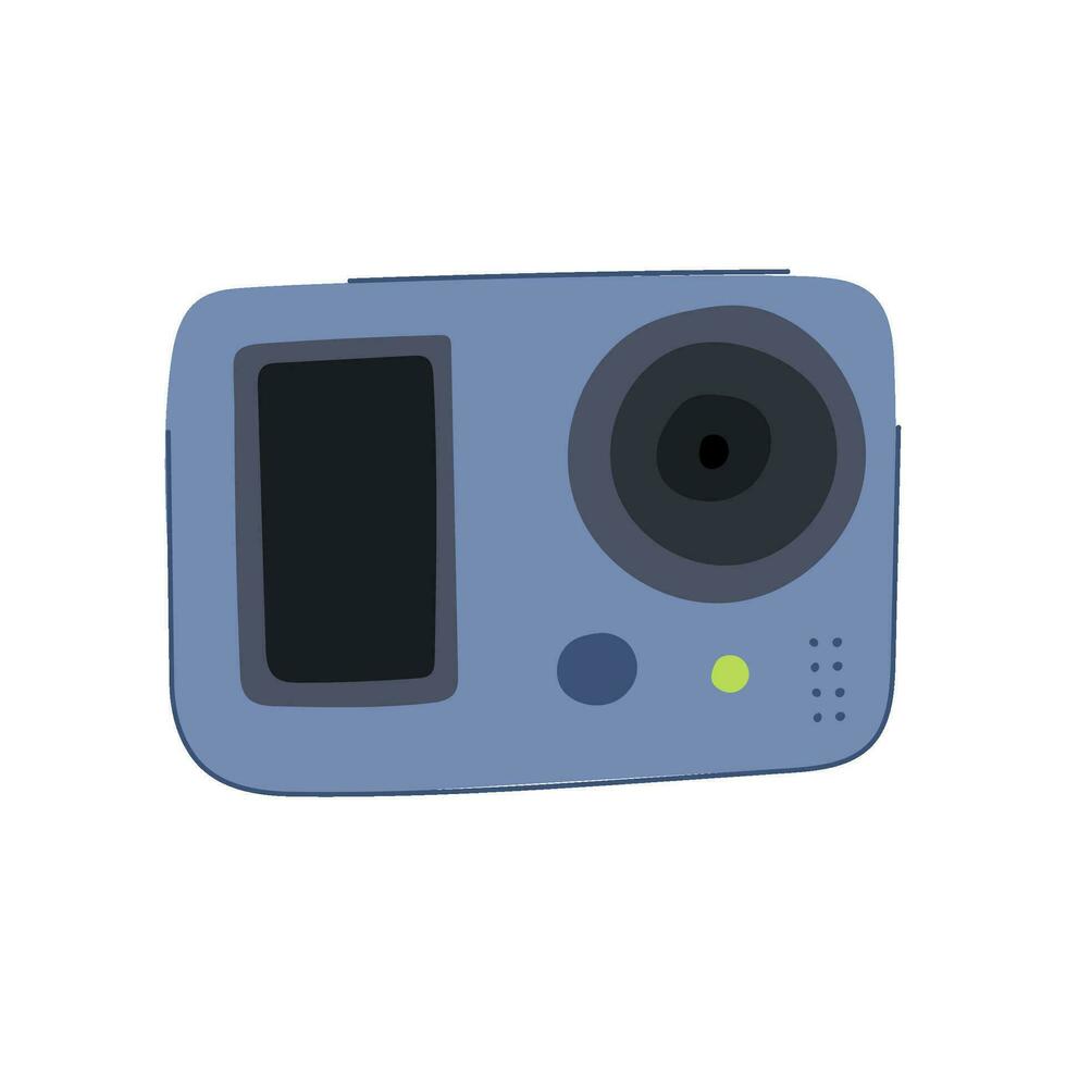 selfie actie camera tekenfilm vector illustratie