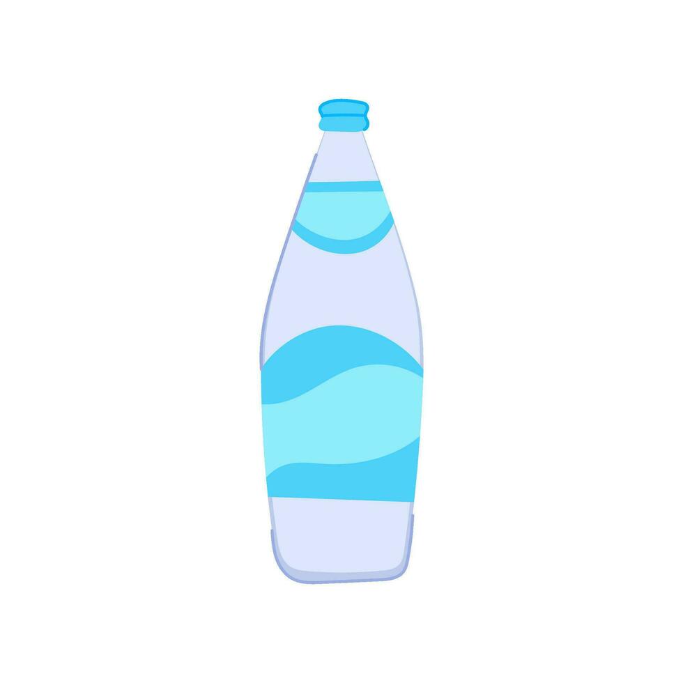 blauw mineraal water tekenfilm vector illustratie