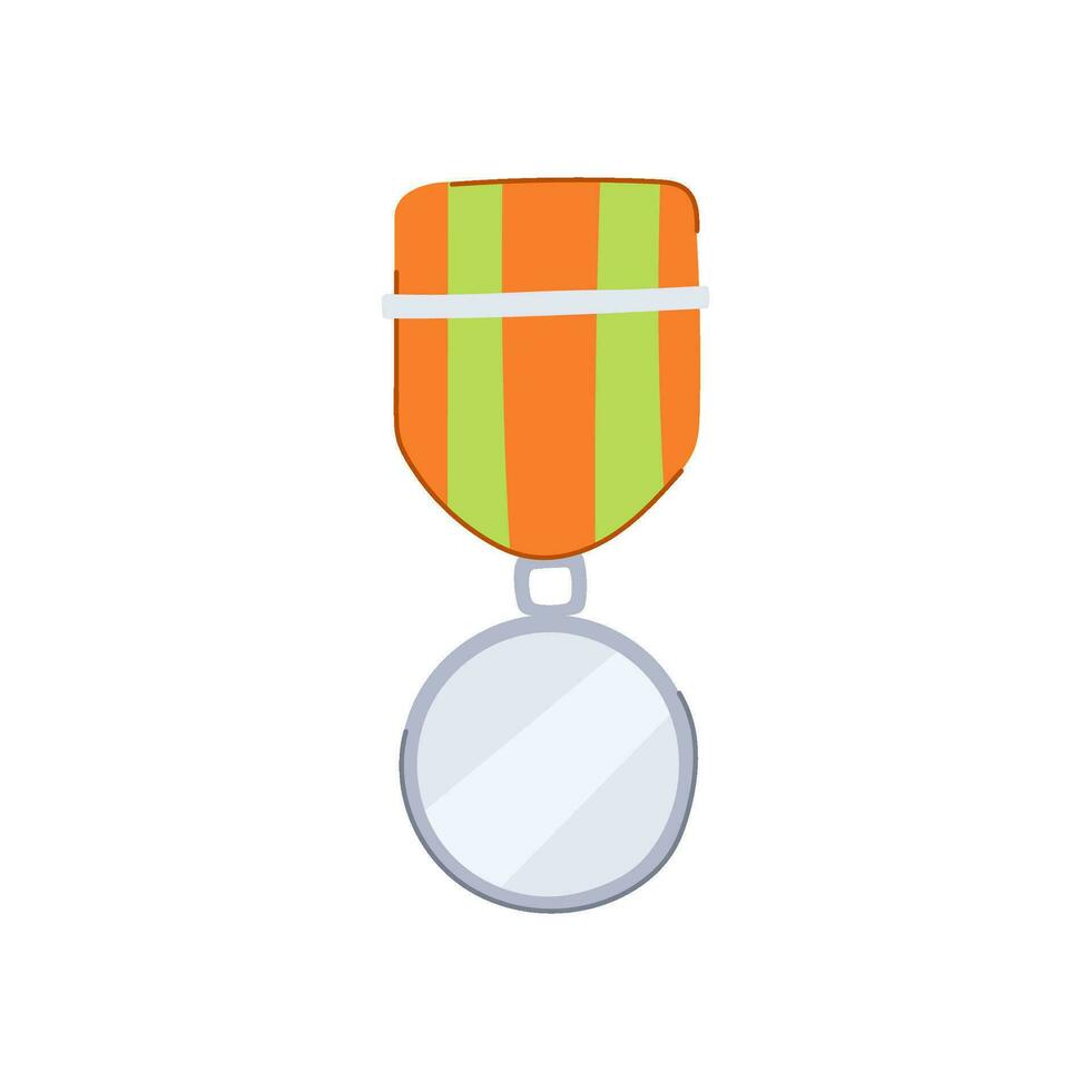 lint leger medaille tekenfilm vector illustratie