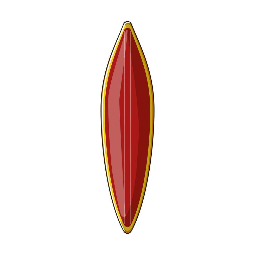 blauw surfboard strand tekenfilm vector illustratie