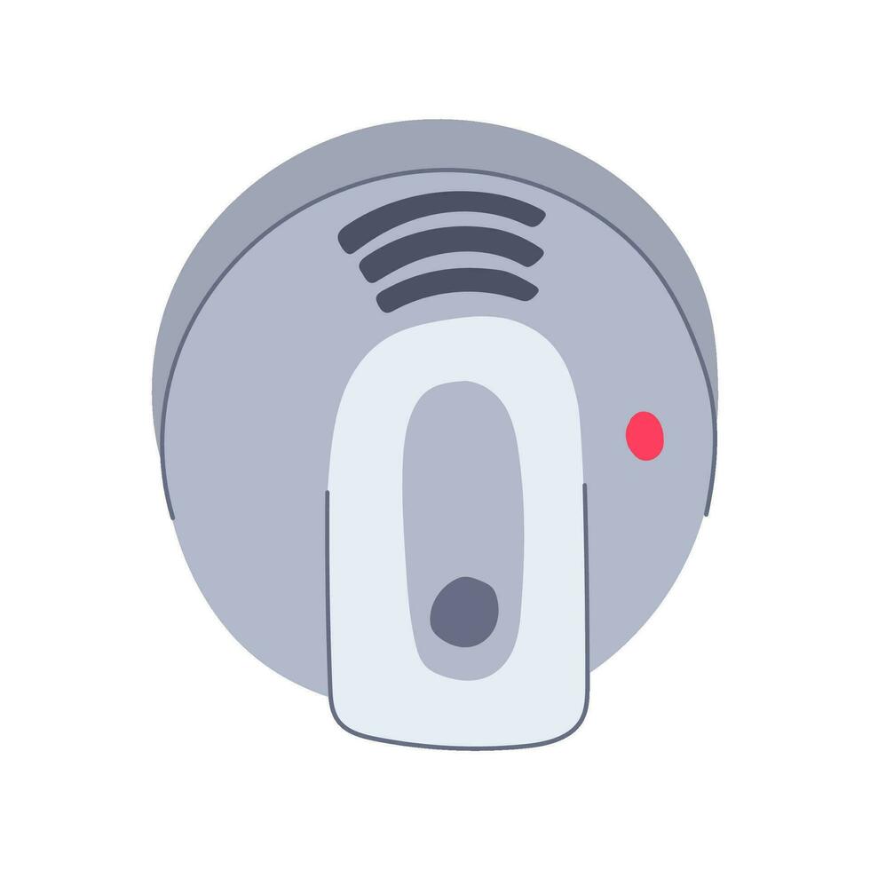 alarm rook detector tekenfilm vector illustratie