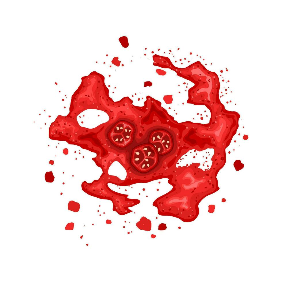 poeder paprika rood tekenfilm vector illustratie