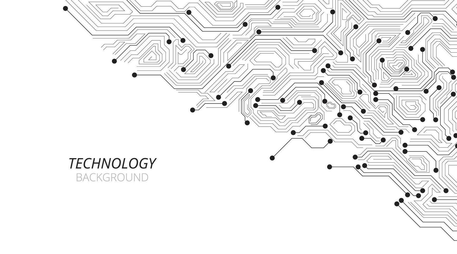 stroomkring bord technologie Aan wit achtergrond. vector