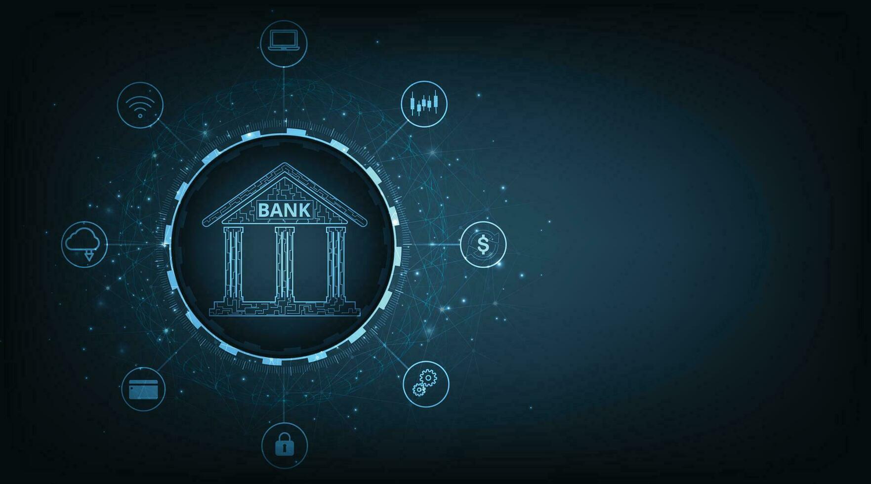 bank technologie concept. vector