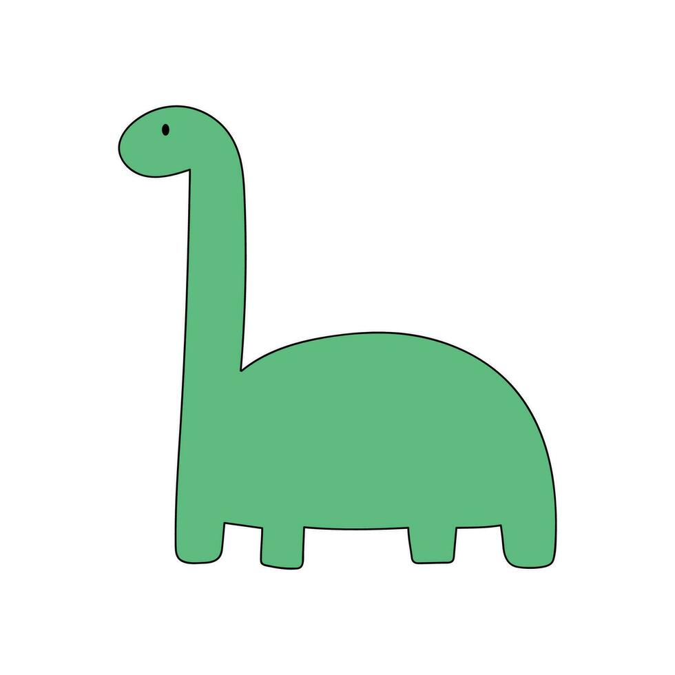 dinosaurus tekening hand getekend tekenfilm voor element, illustratie, kinderen vector