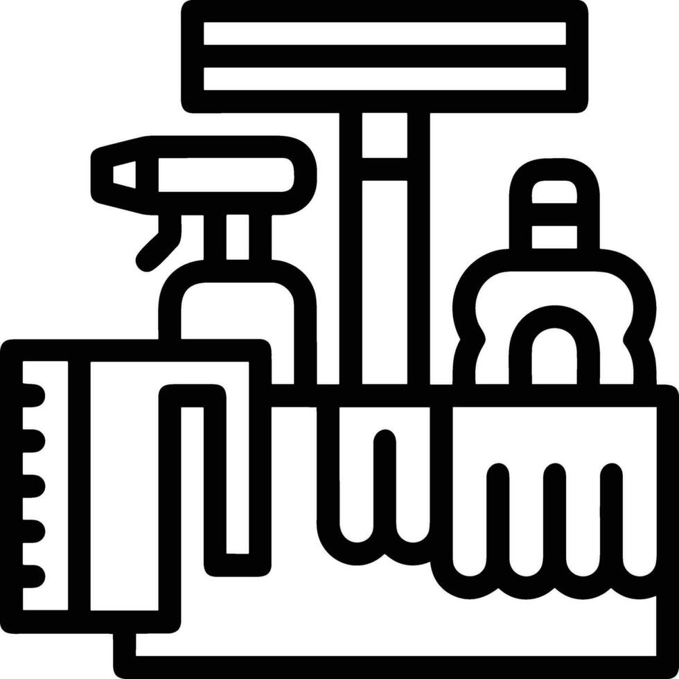 emmer icoon symbool vector afbeelding. illustratie van de emmer schoonmaak uitrusting het wassen schets ontwerp afbeelding. eps 10