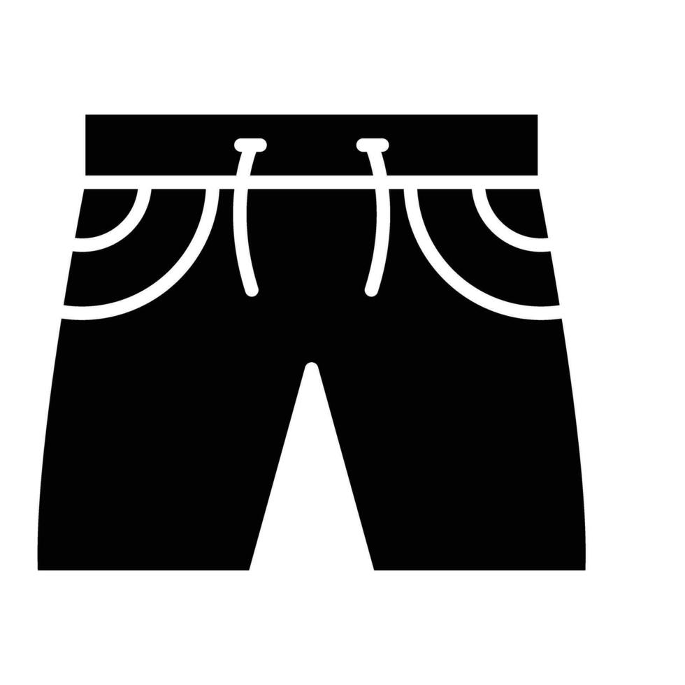 shorts vector glyph icoon voor persoonlijk en reclame gebruiken.