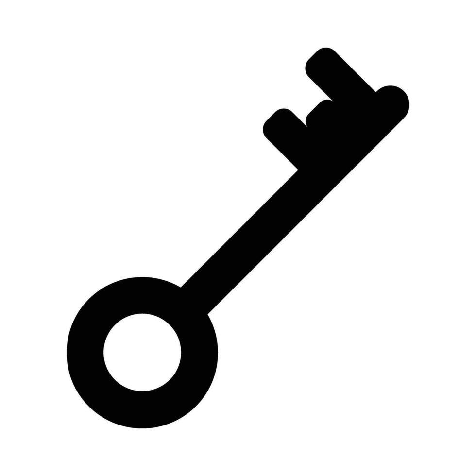 sleutel vector glyph icoon voor persoonlijk en reclame gebruiken.