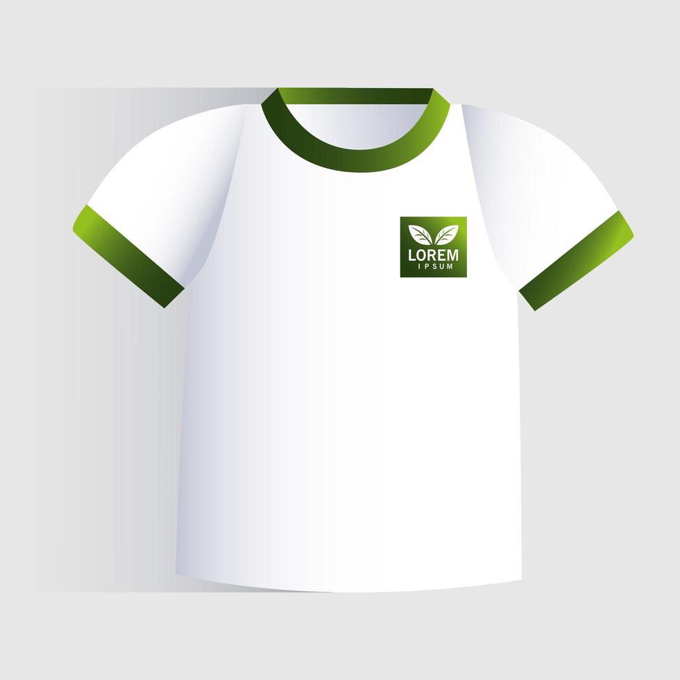 t-shirt, huisstijlsjabloon op witte achtergrond vector