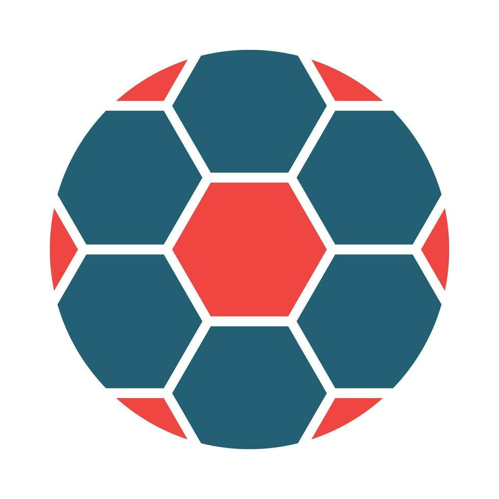 Amerikaans voetbal glyph twee kleur icoon voor persoonlijk en reclame gebruiken. vector