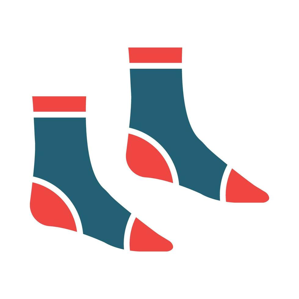 paar- van sokken glyph twee kleur icoon voor persoonlijk en reclame gebruiken. vector
