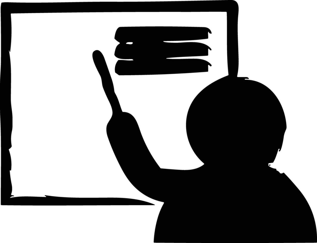 leraar icoon symbool vector afbeelding. illustratie van de opleiding bedrijf school- klas icoon ontwerp afbeelding.