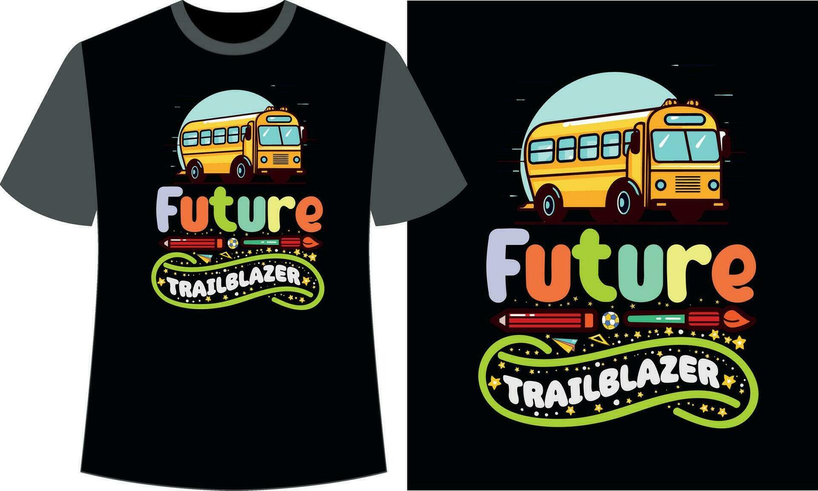 toekomst voorloper terug naar school- t-shirt ontwerp vector
