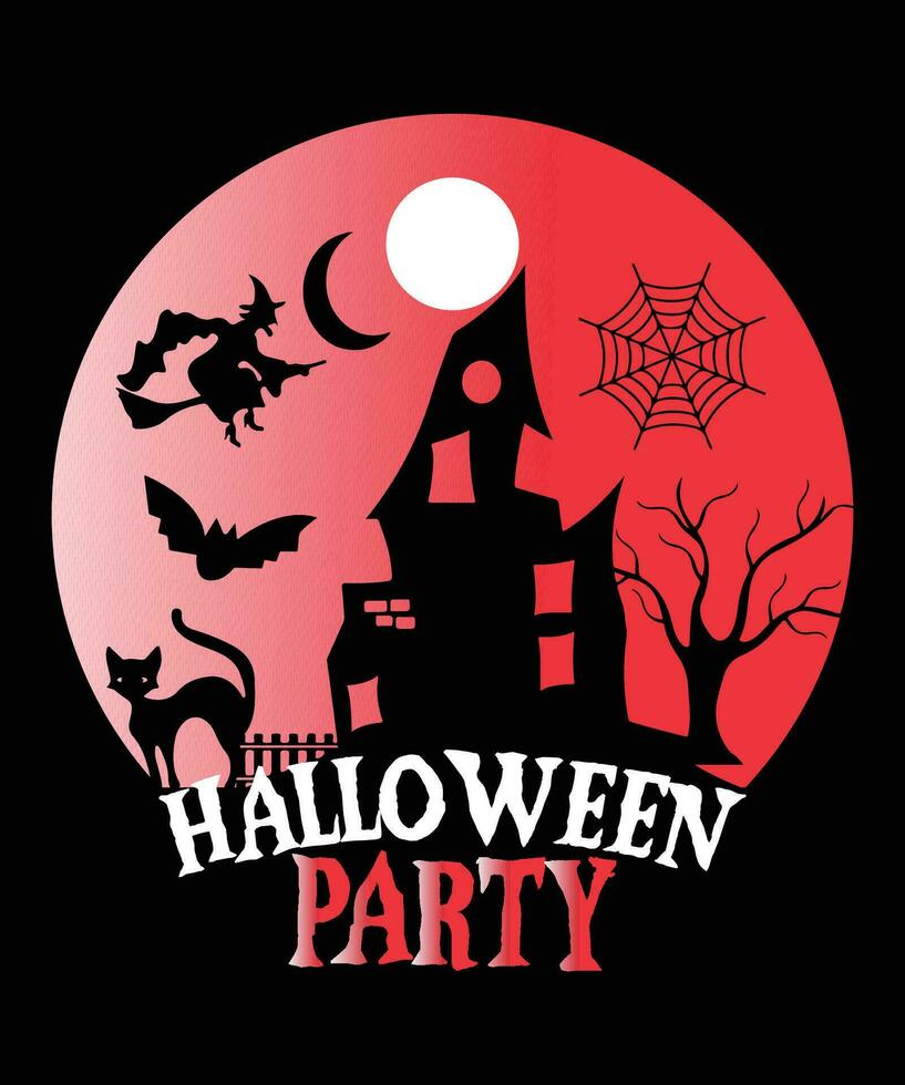 halloween partij, halloween t overhemd vector