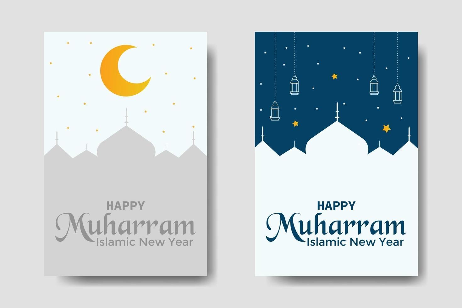 happy muharram social media postsjabloon vector