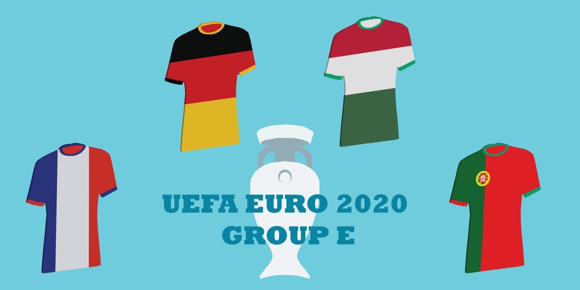 UEFA euro 2020 toernooi groep e vector