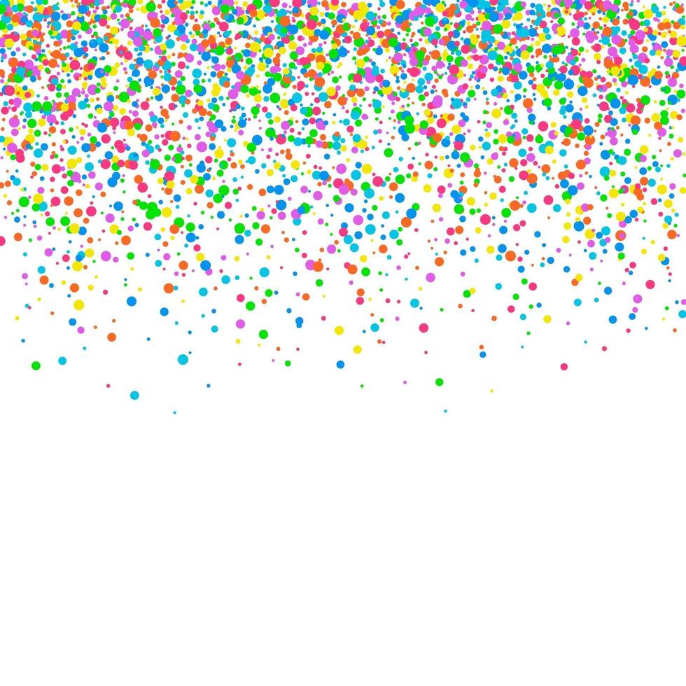 abstract patroon van willekeurig vallende veelkleurige confetti cirkels patroon voor een banner, wenskaart, kerst- en nieuwjaarswenskaart, uitnodiging, wenskaartpapierverpakking. vector illustratie