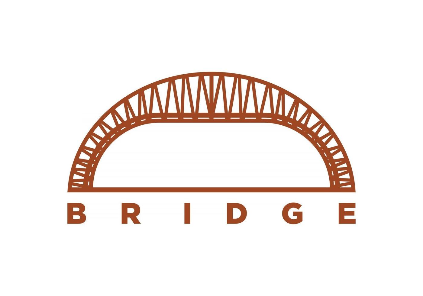 brug logo ontwerp illustratie vector eps-formaat, geschikt voor uw ontwerpbehoeften, logo, illustratie, animatie, enz.