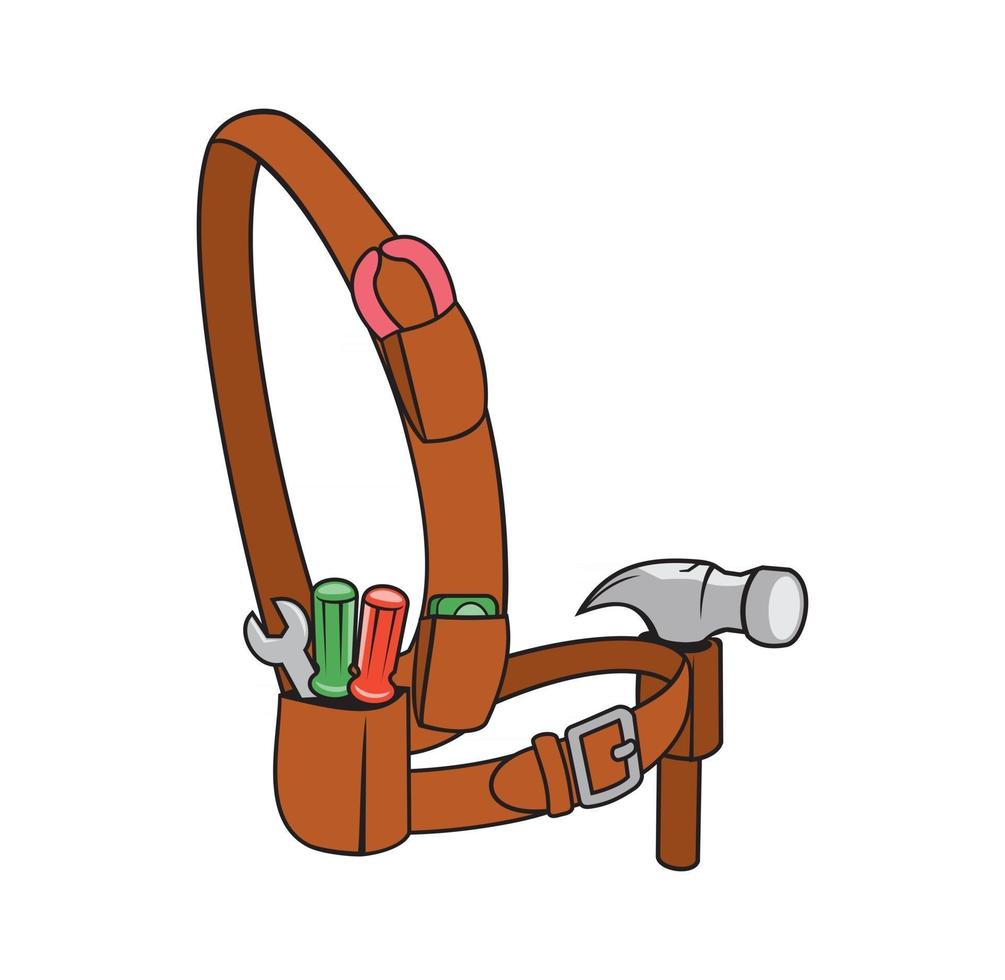 klusjesman toolbelt ontwerp illustratie vector eps-formaat, geschikt voor uw ontwerpbehoeften, logo, illustratie, animatie, enz.