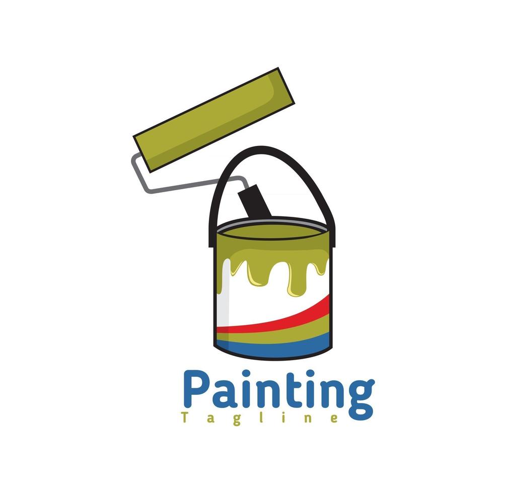 schilderij bedrijf logo ontwerp illustratie vector eps-formaat, geschikt voor uw ontwerpbehoeften, logo, illustratie, animatie, enz.