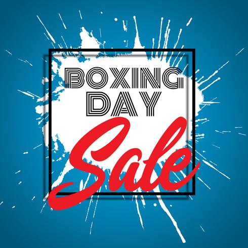 Boxing Day verkoop achtergrond vector