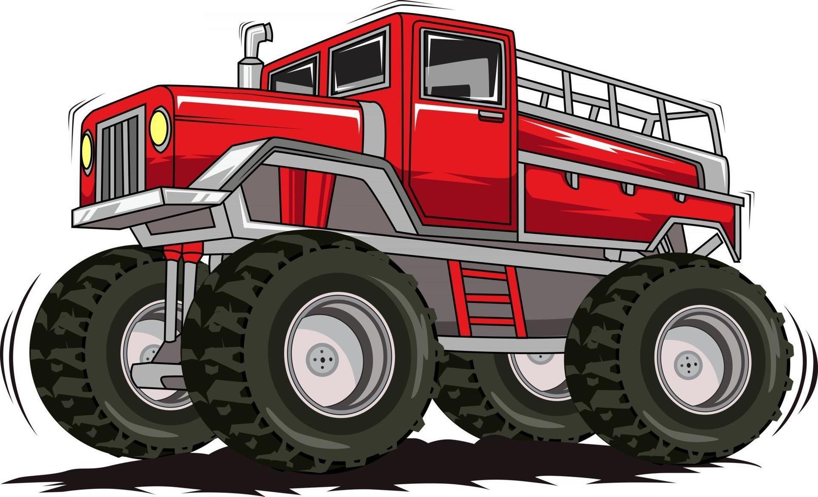 monster truck off-road illustratie vector