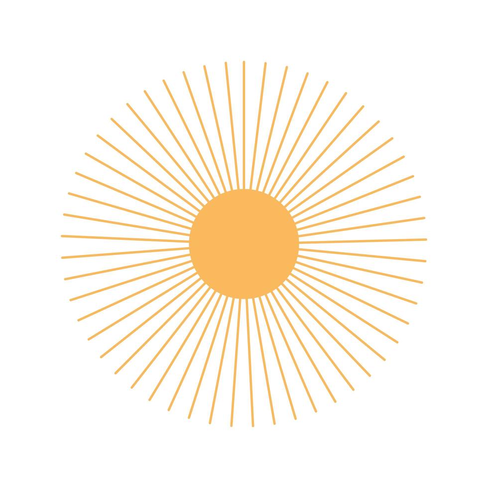 sunburst oosters element decoratie lijn ontwerp vector