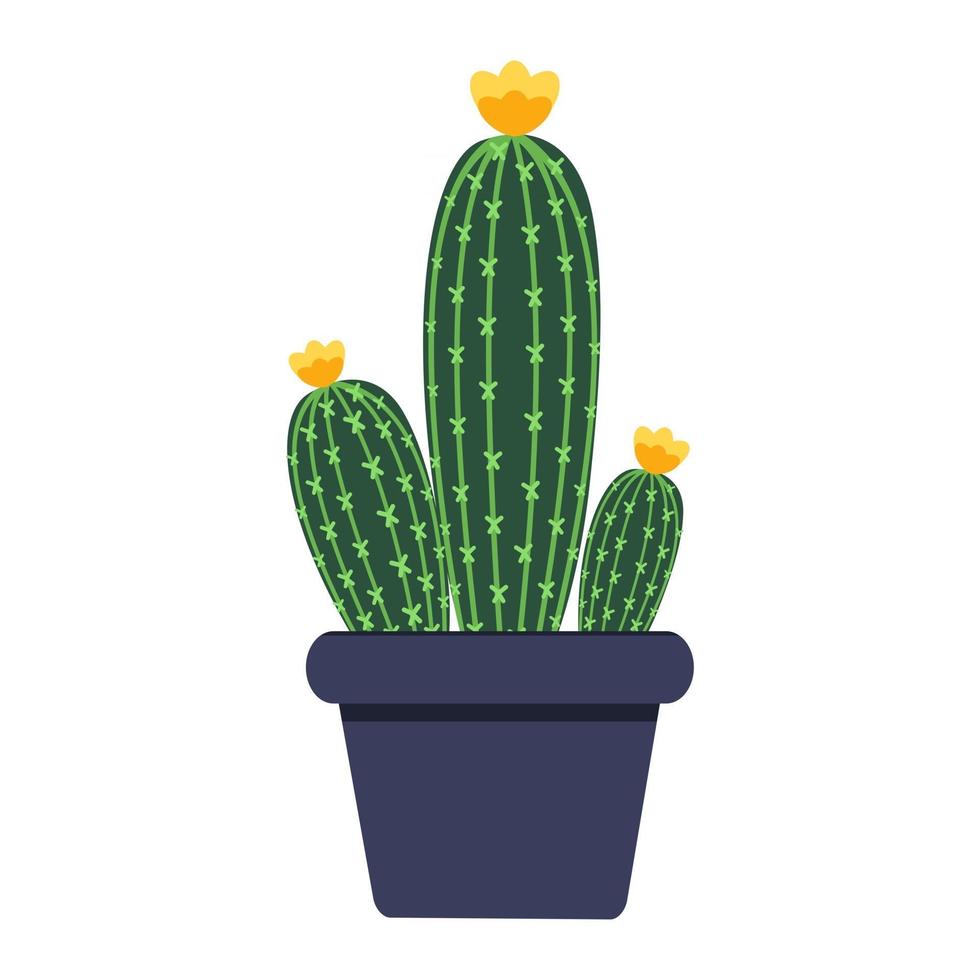 cactus pictogram op witte achtergrond vectorillustratie. vector