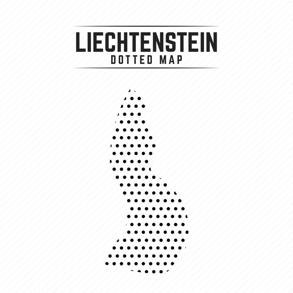 gestippelde kaart van liechtenstein vector