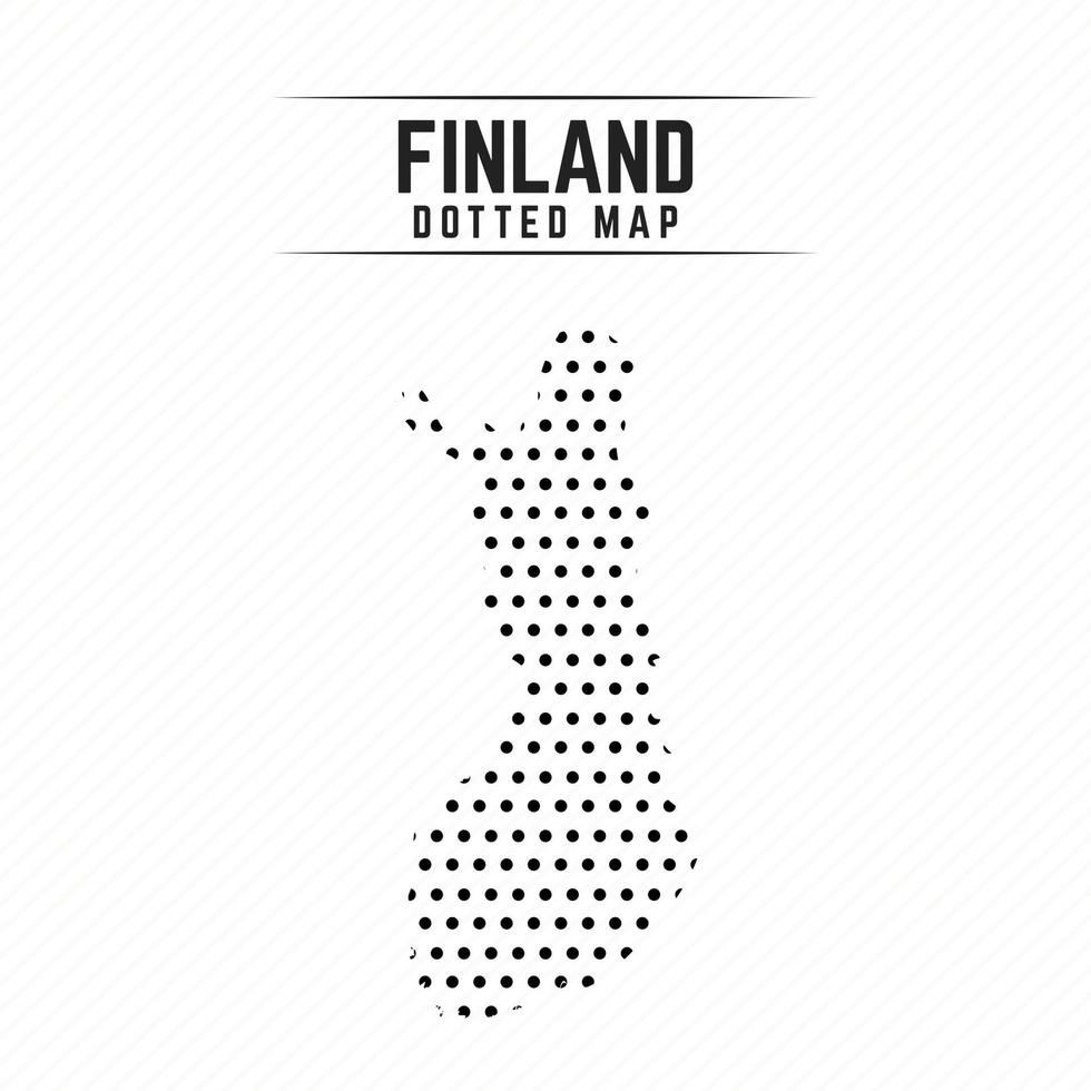 gestippelde kaart van finland vector