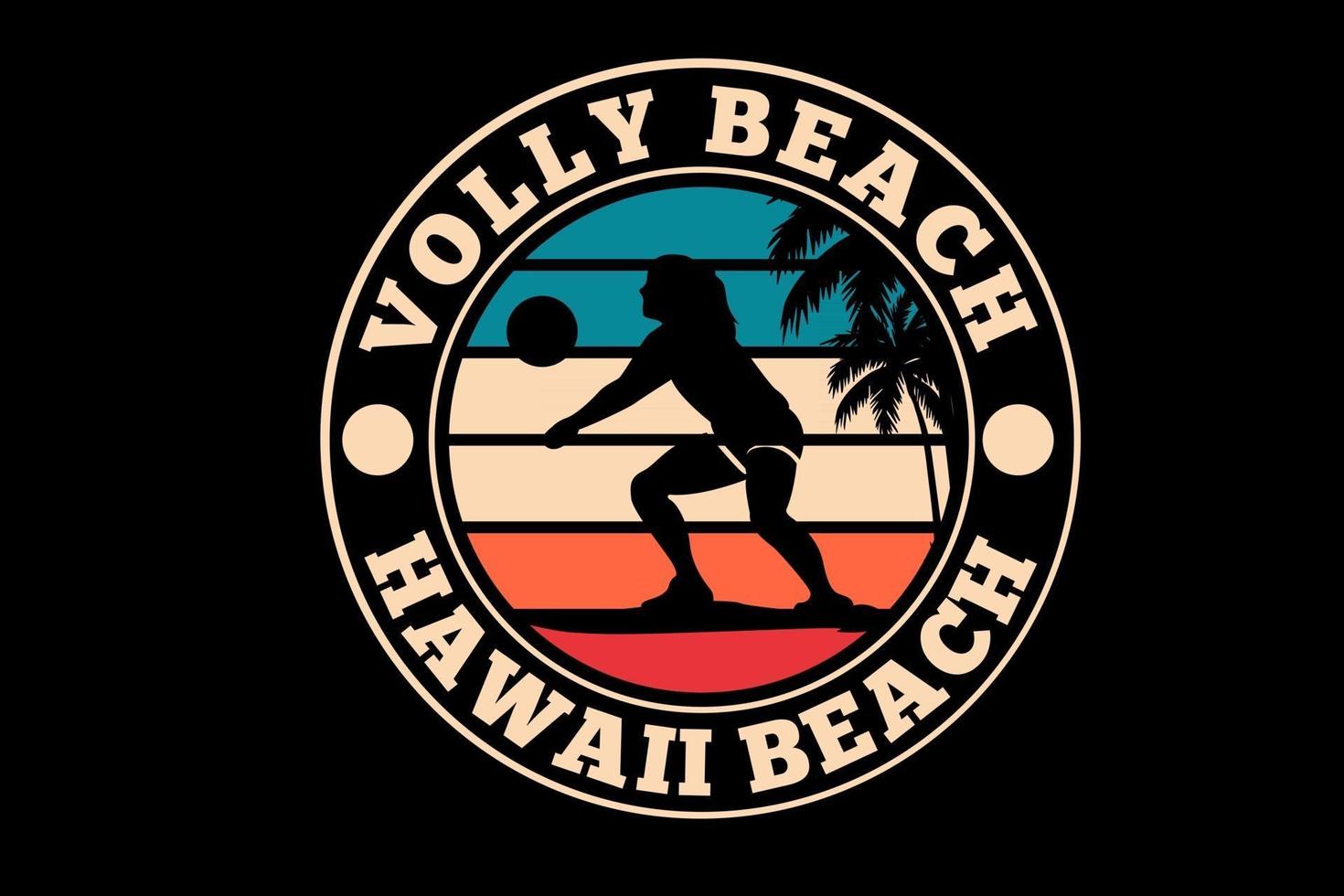 volleybal strand silhouet ontwerp vector