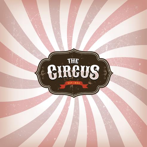Circusachtergrond met grungetextuur vector